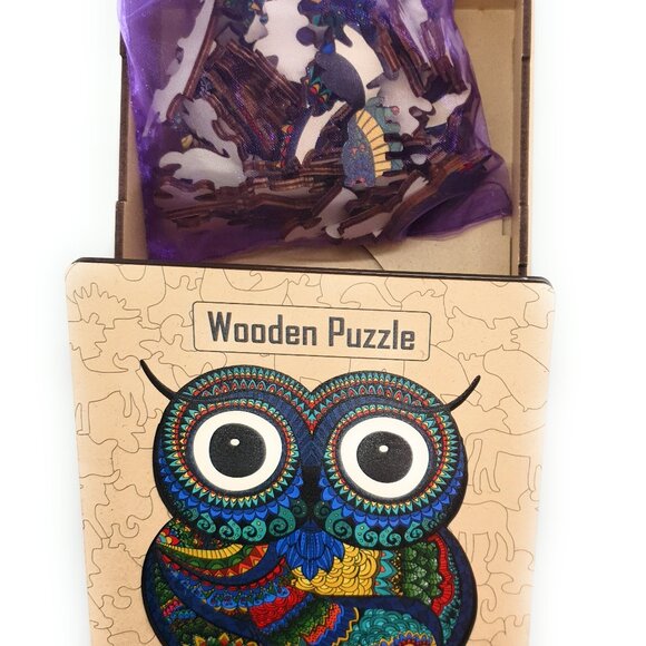 Suvira Animal Wooden Puzzle - Engaging, Educational, Owl - Picture 3 of 13